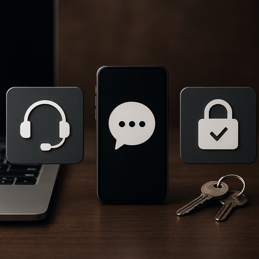 Support resources panel showing help desk options, chat support, and turn-key resources for responsible gaming assistance.